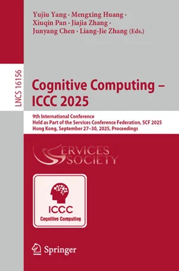 Abbildung von Yang / Huang | Cognitive Computing - ICCC 2025 | 1. Auflage | 2025 | beck-shop.de