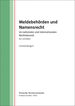 Abbildung von Bangert | Meldebehörden und Namensrecht | 2. Auflage | 2025 | beck-shop.de