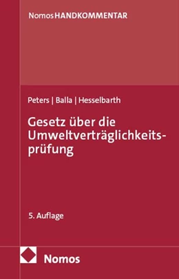 Abbildung von Peters / Balla | Gesetz über die Umweltverträglichkeitsprüfung | 5. Auflage | 2026 | beck-shop.de