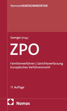 Abbildung von Saenger | Zivilprozessordnung: ZPO | 11. Auflage | 2026 | beck-shop.de