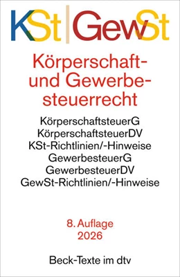 Abbildung von Körperschaftsteuerrecht / Gewerbesteuerrecht | 8. Auflage | 2026 | beck-shop.de