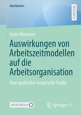 Abbildung von Wimmers | Auswirkungen von Arbeitszeitmodellen auf die Arbeitsorganisation | 1. Auflage | 2026 | beck-shop.de