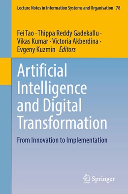Abbildung von Tao / Gadekallu | Artificial Intelligence and Digital Transformation | 1. Auflage | 2025 | beck-shop.de