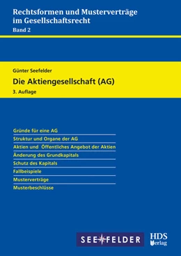 Abbildung von Seefelder | Die Aktiengesellschaft (AG) | 3. Auflage | 2025 | beck-shop.de