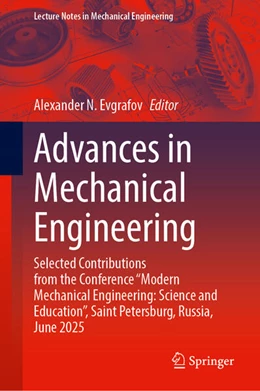 Abbildung von Evgrafov | Advances in Mechanical Engineering | 1. Auflage | 2026 | beck-shop.de