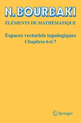 Abbildung von Bourbaki | Espaces Vectoriels Topologiques | 1. Auflage | 2026 | beck-shop.de