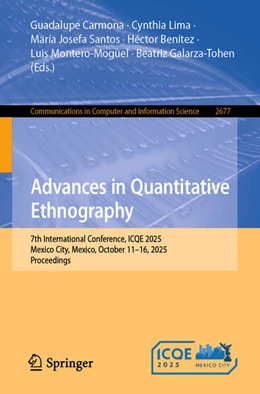 Abbildung von Carmona / Lima | Advances in Quantitative Ethnography | 1. Auflage | 2025 | beck-shop.de