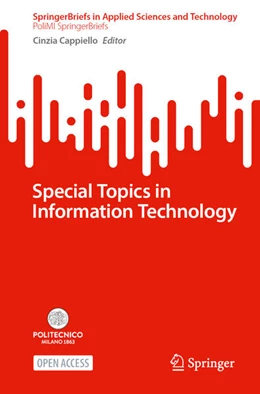 Abbildung von Cappiello | Special Topics in Information Technology | 1. Auflage | 2026 | beck-shop.de