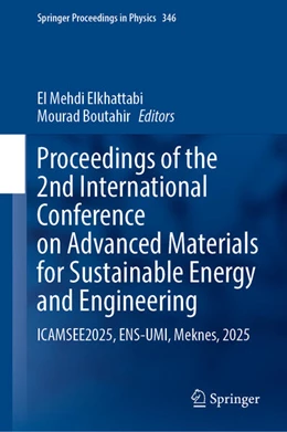 Abbildung von Elkhattabi / Boutahir | Proceedings of the 2nd International Conference on Advanced Materials for Sustainable Energy and Engineering | 1. Auflage | 2026 | beck-shop.de