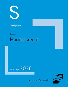 Abbildung von Braasch | Skript Handelsrecht | 20. Auflage | 2026 | beck-shop.de