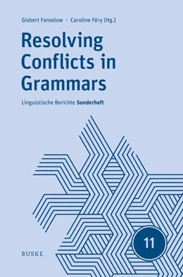 Abbildung von Fanselow / Féry | Resolving Conflicts in Grammars: Optimality Theory in Syntax, Morphology, and Phonology | 1. Auflage | 2025 | beck-shop.de
