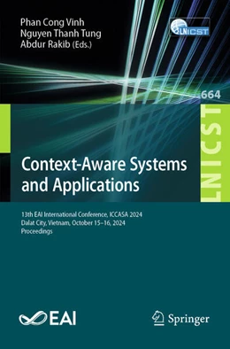 Abbildung von Cong Vinh / Thanh Tung | Context-Aware Systems and Applications | 1. Auflage | 2026 | beck-shop.de