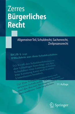 Abbildung von Zerres | Bürgerliches Recht | 11. Auflage | 2026 | beck-shop.de