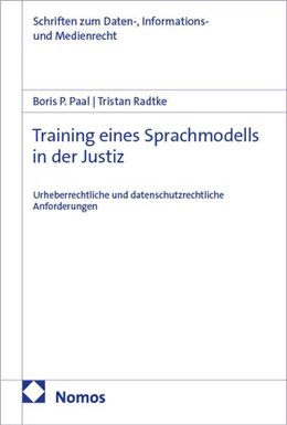 Abbildung von Paal / Radtke | Training eines Sprachmodells in der Justiz | 1. Auflage | 2026 | 84 | beck-shop.de