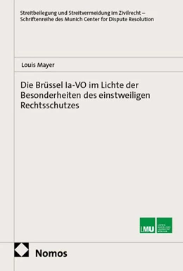 Abbildung von Mayer | Die Brüssel Ia-VO im Lichte der Besonderheiten des einstweiligen Rechtsschutzes | 1. Auflage | 2025 | 27 | beck-shop.de
