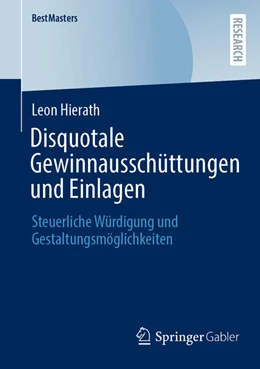 Abbildung von Hierath | Disquotale Gewinnausschüttungen und Einlagen | 1. Auflage | 2025 | beck-shop.de