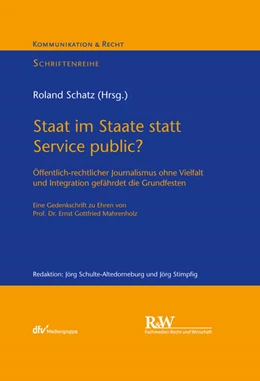 Abbildung von Schatz | Staat im Staate statt Service public? | 1. Auflage | 2025 | beck-shop.de