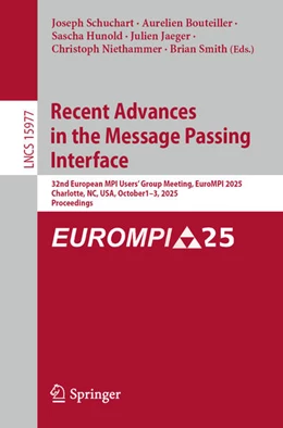 Abbildung von Schuchart / Bouteiller | Recent Advances in the Message Passing Interface | 1. Auflage | 2025 | beck-shop.de