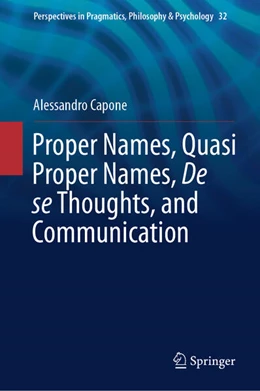 Abbildung von Capone | Proper Names, Quasi Proper Names, De se Thoughts, and Communication | 1. Auflage | 2025 | beck-shop.de