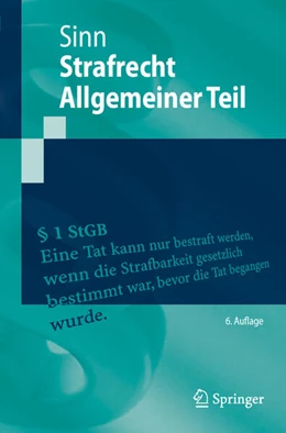 Abbildung von Sinn | Strafrecht Allgemeiner Teil | 6. Auflage | 2025 | beck-shop.de