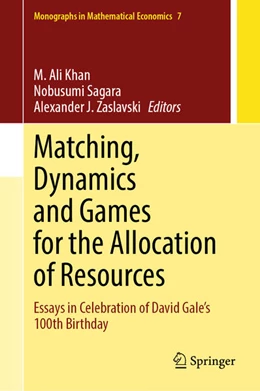 Abbildung von Khan / Sagara | Matching, Dynamics and Games for the Allocation of Resources | 1. Auflage | 2025 | beck-shop.de