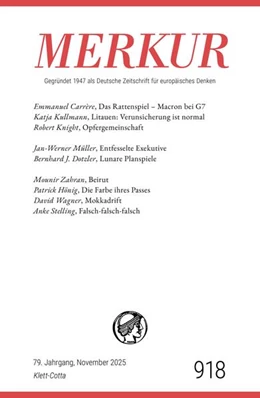 Abbildung von Demand / Knörer | MERKUR 11/2025, Jg.79 | 1. Auflage | 2025 | beck-shop.de