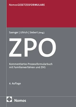 Abbildung von Saenger / Ullrich | Zivilprozessordnung: ZPO | 6. Auflage | 2026 | beck-shop.de