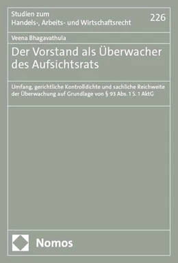 Abbildung von Bhagavathula | Der Vorstand als Überwacher des Aufsichtsrats | 1. Auflage | 2025 | beck-shop.de