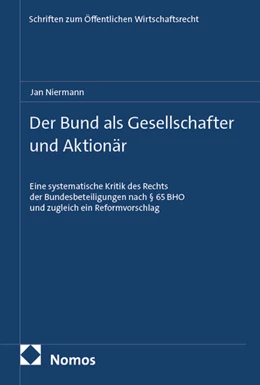 Abbildung von Niermann | Der Bund als Gesellschafter und Aktionär | 1. Auflage | 2025 | beck-shop.de