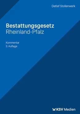 Abbildung von Stollenwerk | Bestattungsgesetz Rheinland-Pfalz | 3. Auflage | 2026 | beck-shop.de