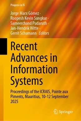 Abbildung von Marx Gómez / Sungkur | Recent Advances in Information Systems | 1. Auflage | 2026 | beck-shop.de