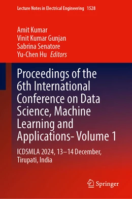 Abbildung von Kumar / Gunjan | Proceedings of the 6th International Conference on Data Science, Machine Learning and Applications- Volume 1 | 1. Auflage | 2026 | beck-shop.de