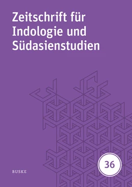 Abbildung von Harder / Hüsken | Zeitschrift für Indologie und Südasienstudien, Band 36 (2019) | 1. Auflage | 2025 | beck-shop.de