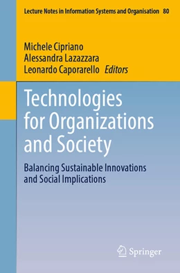 Abbildung von Cipriano / Lazazzara | Technologies for Organizations and Society | 1. Auflage | 2025 | beck-shop.de