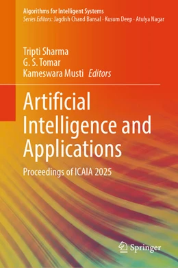 Abbildung von Sharma / Tomar | Artificial Intelligence and Applications | 1. Auflage | 2025 | beck-shop.de