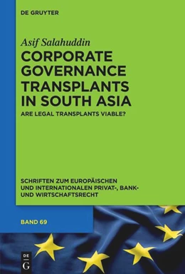 Abbildung von Salahuddin | Corporate Governance Transplants in South Asia | 1. Auflage | 2025 | 69 | beck-shop.de