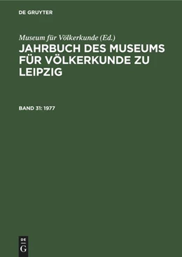 Abbildung von Museum Für Völkerkunde | 1977 | 1. Auflage | 2022 | beck-shop.de