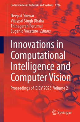 Abbildung von Sinwar / Dhaka | Innovations in Computational Intelligence and Computer Vision | 1. Auflage | 2026 | beck-shop.de