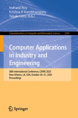 Abbildung von Roy / Kambhampaty | Computer Applications in Industry and Engineering | 1. Auflage | 2026 | beck-shop.de