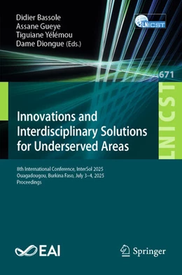 Abbildung von Bassole / Gueye | Innovations and Interdisciplinary Solutions for Underserved Areas | 1. Auflage | 2026 | beck-shop.de