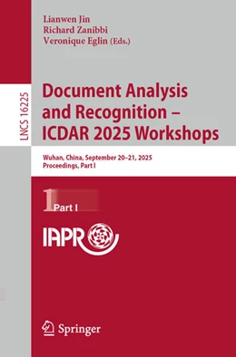Abbildung von Jin / Zanibbi | Document Analysis and Recognition - ICDAR 2025 Workshops | 1. Auflage | 2025 | beck-shop.de