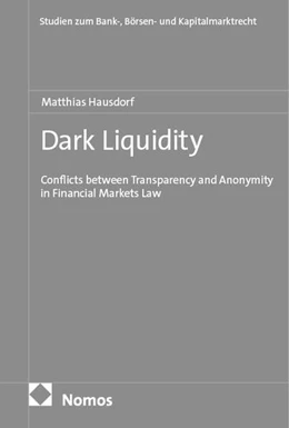 Abbildung von Hausdorf | Dark Liquidity | 1. Auflage | 2025 | beck-shop.de