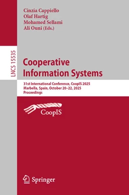 Abbildung von Cappiello / Hartig | Cooperative Information Systems | 1. Auflage | 2026 | beck-shop.de