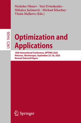 Abbildung von Olenev / Evtushenko | Optimization and Applications | 1. Auflage | 2026 | beck-shop.de