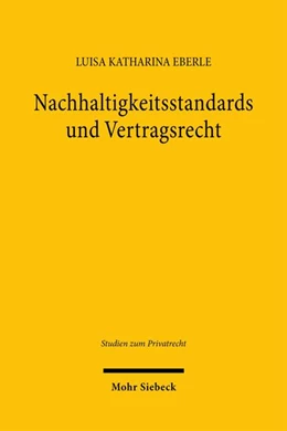 Abbildung von Gebauer) | Nachhaltigkeitsstandards und Vertragsrecht | 1. Auflage | 2026 | beck-shop.de