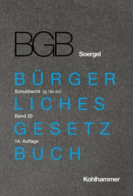 Abbildung von Albrecht / Schmidt-Kessel | Kommentar zum Bürgerlichen Gesetzbuch mit Einführungsgesetz und Nebengesetzen (BGB) (Soergel) | 14. Auflage | 2026 | 20 | beck-shop.de