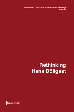 Abbildung von Graff / Meissner | Dimensions. Journal of Architectural Knowledge | 1. Auflage | 2025 | beck-shop.de