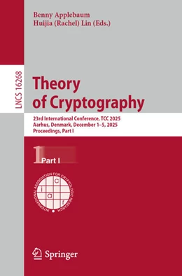Abbildung von Applebaum / Lin | Theory of Cryptography | 1. Auflage | 2025 | beck-shop.de