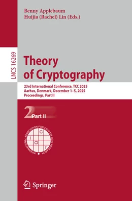 Abbildung von Applebaum / Lin | Theory of Cryptography | 1. Auflage | 2025 | beck-shop.de