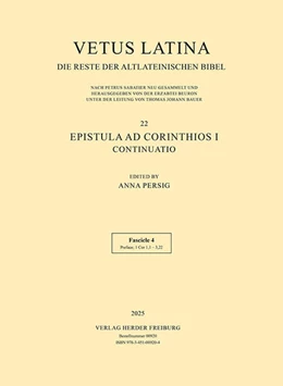 Abbildung von Persig | Vetus Latina | 1. Auflage | 2025 | beck-shop.de